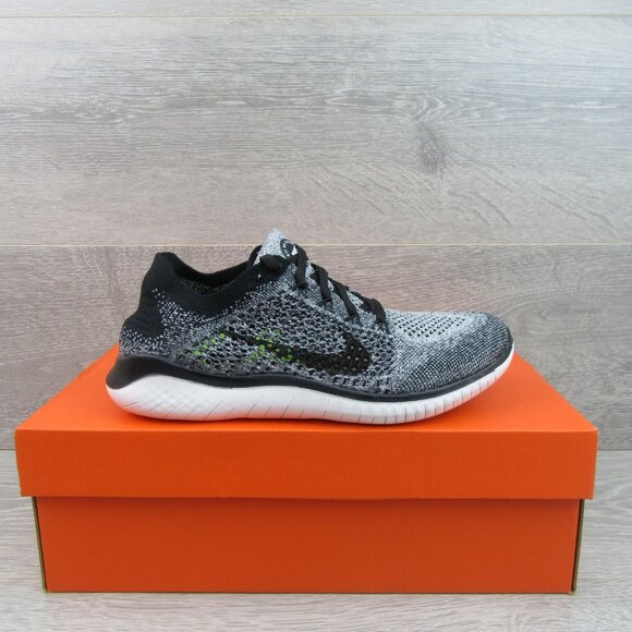 Nike Free RN Flyknit 2018 Women's Size 8.5 Running Shoes Black NEW - Picture 2 of 13